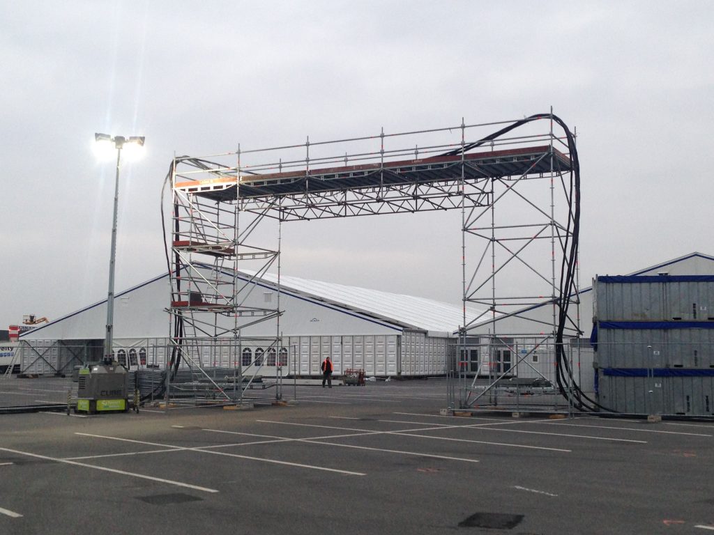 Echafaudages passerelle Cop 21