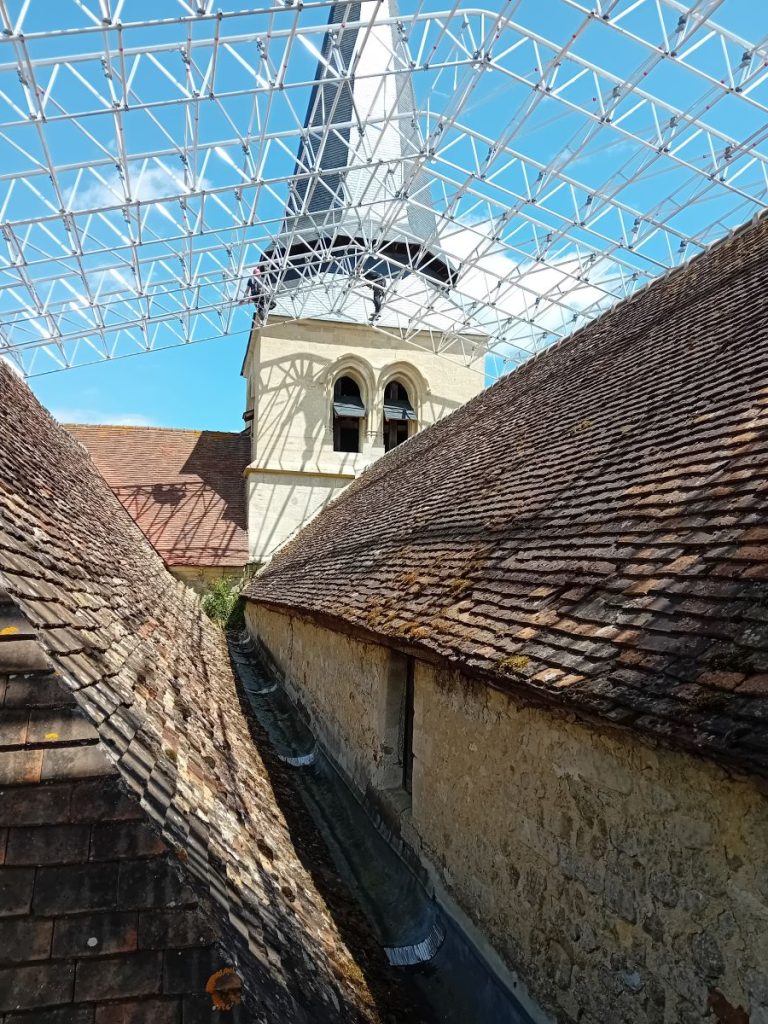 Eglise magny en vexin Layher échafaudage