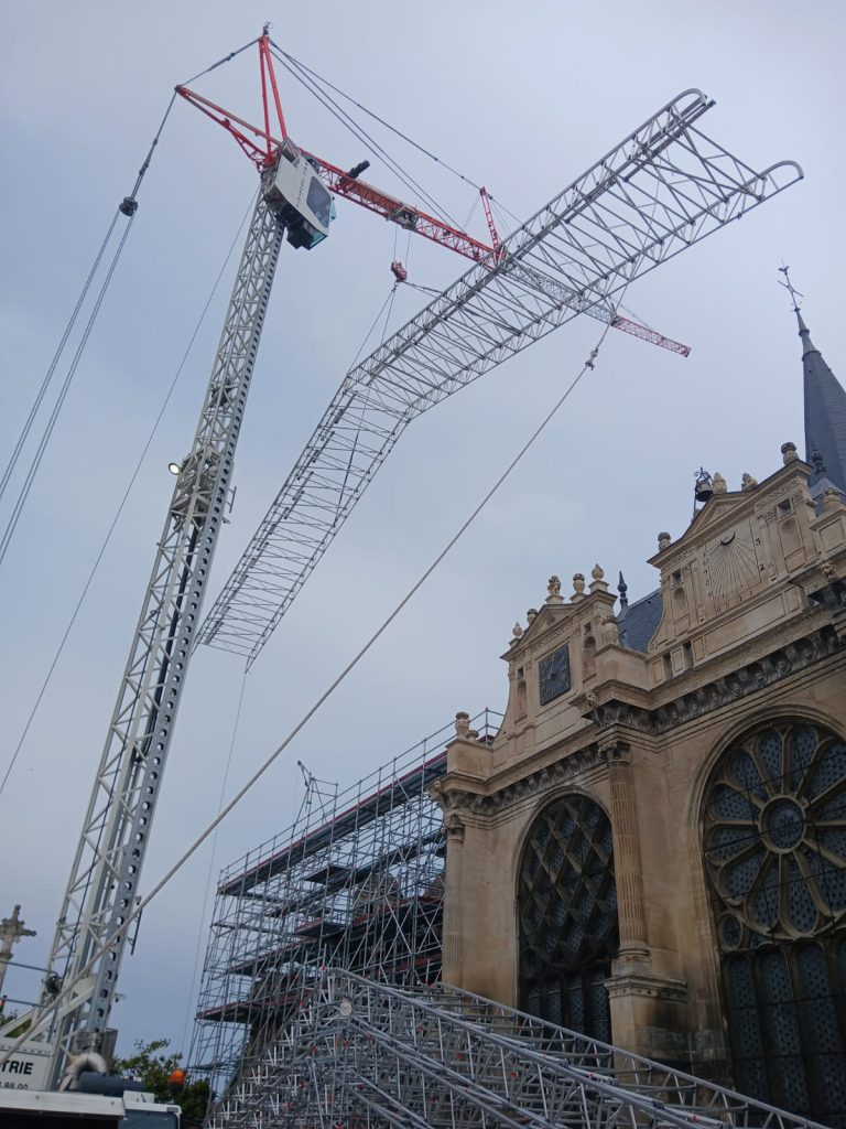 Renovation eglise magny en vexin Layher